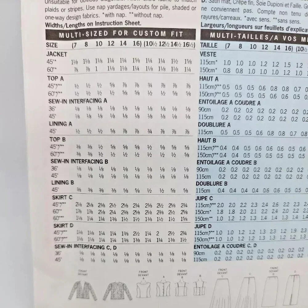 Butterick Sewing Pattern 3718‎ Girls Jacket Top Ski